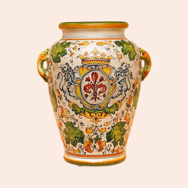 CC101A 50G - Jar cm50 cafaggiolo colori coat of arms andlily